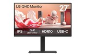 Skærm - 27" LG 27BA75QB-B - 2560x1440 (QHD) - 100Hz - IPS - 65W USB-C - KVM switch - 27BA75QB-B.AEU