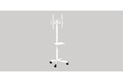 Fladskærms TV - Tilbehør - Gembird TV floor stand with caster wheels 32"" - 55"" - TVS-55T-03-W