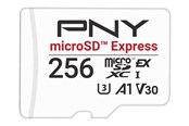 Hukommelseskort - PNY - flash memory card - 256 GB - microSD PCI Express Gen 3x1 UHS-I - P-SDU256P31880EXP-GE