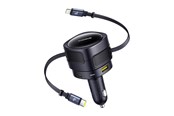 Mobil - Adaptere & Opladere - Baseus Enjoyment Max Car Charger 90W USB-C Lightning USB-A USB-C Ports - Black - C00035507121-02
