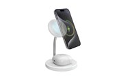 Mobil - Adaptere & Opladere - SBS Qi2 2x1 trådløs opladningsstation 15W, hvid - TEWIR2IN1QI2