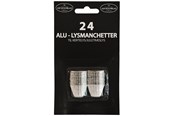 Boligindretning - Asp-Holmblad Alumanchetter  Silver/Gold - 70234