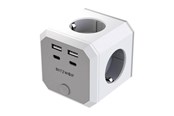 Strømkabel (ekstern) - BlitzWolf BW-EC2 8-in-1 Power Cube 4xAC 2xUSB-A 2xUSB-C - BW-EC2