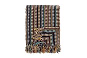 Boligindretning - Bloomingville - Lazzario Plaid - Cotton - 160x130 cm - Blue - 82066430