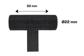 Beslag & hængsler - Home>it Knurled T-Bar Furniture Knob Matte Black Set of 2 - 21290