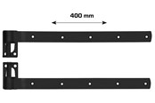 Beslag & hængsler - Home>it stable door hinge 400 mm matt black 2 pcs. - 20513