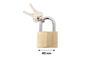 Sikkerhedsudstyr - Home>it Padlock brass - 40 mm. - 25340