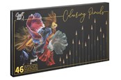 Kreativitet & Hobbyartikler - Craft Sensations Farveblyantsæt, 46 dele, i æske med magnetlukning - CR0500/NT