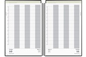 Calendar - Mayland Aftalekalender A4 dag sort PP-plast 2027 - 27220000