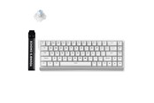 Tastatur - MCHOSE Ace 68 Ice Blue Magnetic Hall Effect - Gaming Tastatur - Uden Numpad - Amerikansk engelsk - Hvid - MC-Ace68-15