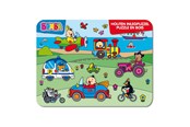 Puslespil - Studio 100 Bumba Wooden Puzzle - Vehicles Wood - MEBU00005710
