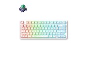 Tastatur - MCHOSE Jet 75 Kailh Magnetic God Hall Effect - Gaming Tastatur - Uden Numpad - Amerikansk engelsk - Hvid - MC-Jet75-9