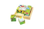 Puslespil - Bigjigs Farm Animals Block Puzzle Blok - BJ536