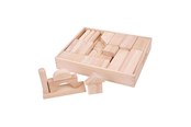 Konstruktionslegetøj - Bigjigs Large Wooden Building Blocks Set - BJ959
