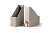 Arkivering & Opbevaring - Leitz  Puro tidsskriftsamler, 100 % recirkuleret karton, pakke med 2 stk, beige - 24710012