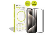Mobil - Beskyttelsesglas - Mobile Origin EasyGlass iPhone 15 Pro - 2 pack - FRL-EG-i15Pro-2pk