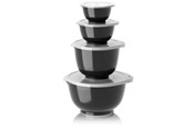 Køkkentilbehør - Rosti - Margrethe Bowls - Set of 4 + Lids (Carbon Black) - 29964