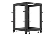 Rack skabe - Lanberg - rack - 600 x 600 - 1100 adjustable - 15U - OR01-6115-B