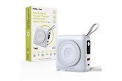 Powerbank - Mobile Origin PowerBank & Travel Charger - Lightning/USB-C Cable - MagSafe/AW/iPhone Compatible - white - 10000 mAh - PBT-03L-WHT