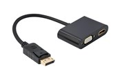 Skærmkabel - Gembird Cablexpert adapter - DisplayPort / HDMI / VGA - 10 cm - A-DPM-HDMIFVGAF-01