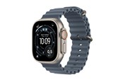 Smartwatch & Sportsur - Apple Watch Ultra 3 GPS + Cellular 49mm Natural Titanium Case with Anchor Blue Ocean Band - MEWH4DH/A