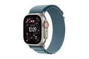Smartwatch & Sportsur - Apple Watch Ultra 3 GPS + Cellular 49mm Natural Titanium Case with Light Blue Alpine Loop - Small - MEWK4DH/A