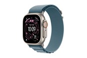 Smartwatch & Sportsur - Apple Watch Ultra 3 GPS + Cellular 49mm Natural Titanium Case with Light Blue Alpine Loop - Medium - MEWM4DH/A