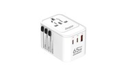 Mobil - Adaptere & Opladere - Energizer Global Rejseoplader - 65W - PD (2xUSB-C + USB-A) - ETC650