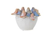 Boligindretning - Bloomingville - Eanna Flowerpot - Grey - Stoneware Ø12.5 cm - 82060889