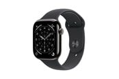 Smartwatch & Sportsur - Apple Watch Series 11 GPS + Cellular 46mm Slate Titanium Case with Black Sport Band - S/M - MFD14QN/A