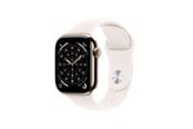 Smartwatch & Sportsur - Apple Watch Series 11 GPS + Cellular 46mm Gold Titanium Case with Light Blush Sport Band - M/L - MFD64QN/A