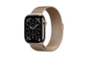 Smartwatch & Sportsur - Apple Watch Series 11 GPS + Cellular 46mm Gold Titanium Case with Gold Milanese Loop - M/L - MFD84QN/A