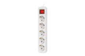 Strømkabel (ekstern) - Lanberg PS1-05F-0300-W - power strip - 2500 Watt - PS1-05F-0300-W