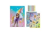 Kreativt Legetøj - Undercover Unicorn Academy Coloring Set with Stickers and Pencils - ACMY0225