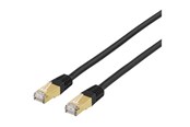 Netværkskabel - Deltaco LAN CAT 7 - SFTP - Sort - 10m - STP-710S