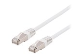 Netværkskabel - Deltaco patch cable - 3 m - white - Hvid - 3m - SFTP-63VH