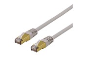Netværkskabel - Deltaco SFTP-610AH - patch cable - 10 m - grey - Grå - 10 meter - SFTP-610AH