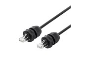 Netværkskabel - Deltaco SFTP-62AH-WP - patch cable - 2 m - black - Sort - 2m - SFTP-62AH-WP