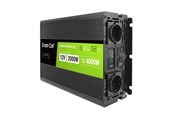Strømforsyning - Green Cell PowerInverter LCD 12V - 12V to 230V | 2000W/4000W | Pure Sine Wave | LCD Display Strømforsyning - 2000 Watt - ATX - 80 Plus - INVGC12P2000LCD