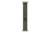 Smartwatch - Tilbehør - Apple 49mm Green/Neon Trail Loop - S/M - Natural Titanium Finish - MFT44ZM/A