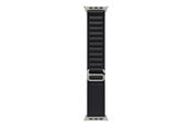 Smartwatch - Tilbehør - Apple 49mm Black Alpine Loop - Medium - Natural Titanium Finish - MFTF4ZM/A
