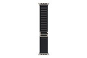 Smartwatch - Tilbehør - Apple 49mm Black Alpine Loop - Large - Natural Titanium Finish - MFTG4ZM/A