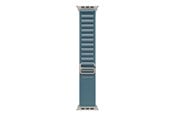 Smartwatch - Tilbehør - Apple 49mm Light Blue Alpine Loop - Medium - Natural Titanium Finish - MFTJ4ZM/A