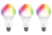 Smart Home - Deltaco Smart - LED light bulb - shape: A60 - E27 - 9 W - RGB/warm white/cold white light - 2700-6500 K - white (pack of 3) - SH-LE27RGBA6002-3P