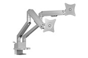 Skærmholder - ICY BOX mounting kit - adjustable arm - for 2 flat panels - silver/grey - IB-MS524-T
