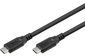 USB kabel - Pro USB-C <-> USB-C - 1.0m - 240 Watt Power Delivery - USB 4.0 / Thunderbolt 4 - Sort - PUSB4-40-AC-B-1M
