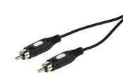 Audio kabel - Vivanco Audio Cable 1xRCA Male 2.5m Black - 4008928460223