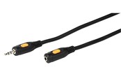 Audio kabel - Vivanco Audio Cable 1x3.5mm Male/Fem. 2.5m Black - 4008928460568