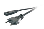 Strømkabel (ekstern) - Vivanco Power cord Euro plug – “8 1.25m Black - 4008928460957