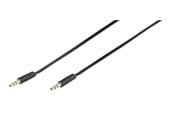 Audio kabel - Vivanco Audio Cable 1x3.5mm Flat 0.5m Black - 4008928461312